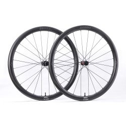 Serra - Pair of carbon wheels - TEMPO 40 - 1290g - Disc