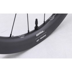 Serra - Pair of carbon wheels - TEMPO 40 - 1290g - Disc