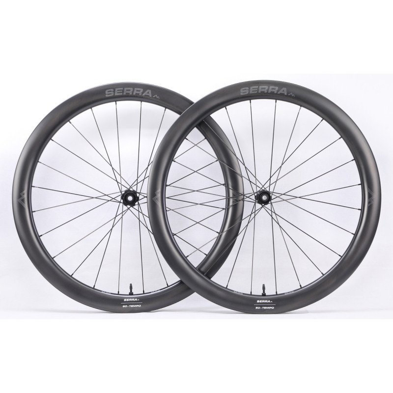TEMPO 50 - Paire de roues carbone - Disque - 1340g TEMPO 50 - Paire de roues carbone - Disque - 1340g